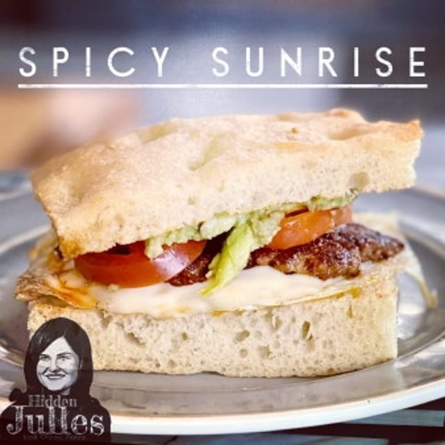 The Spicy Sunrise Sandwich.