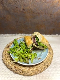 Beefy Bleu Sandwich.